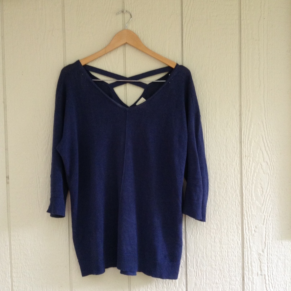 Chico's blue sweater, size L